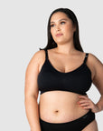 My Necessity Wirefree Nursing Bra - Black Busty
