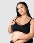 My Necessity Wirefree Nursing Bra - Black Busty
