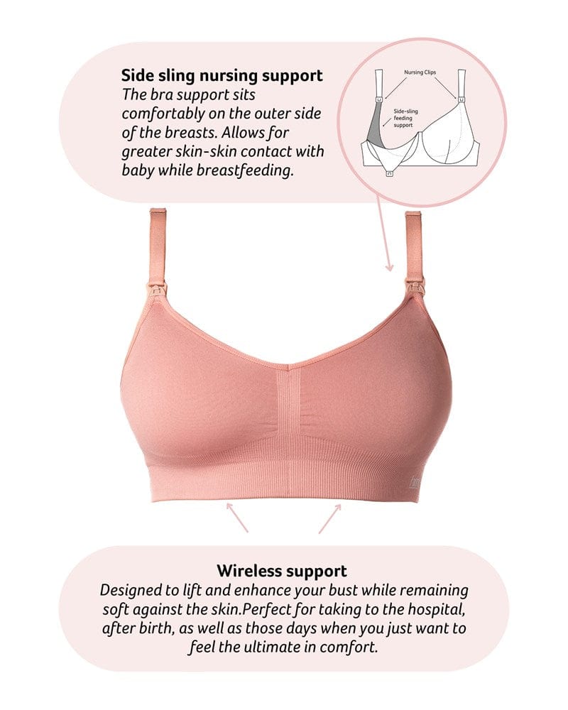 technical features of My Necessity Seamless Nursing Bra - Sunrise Busty