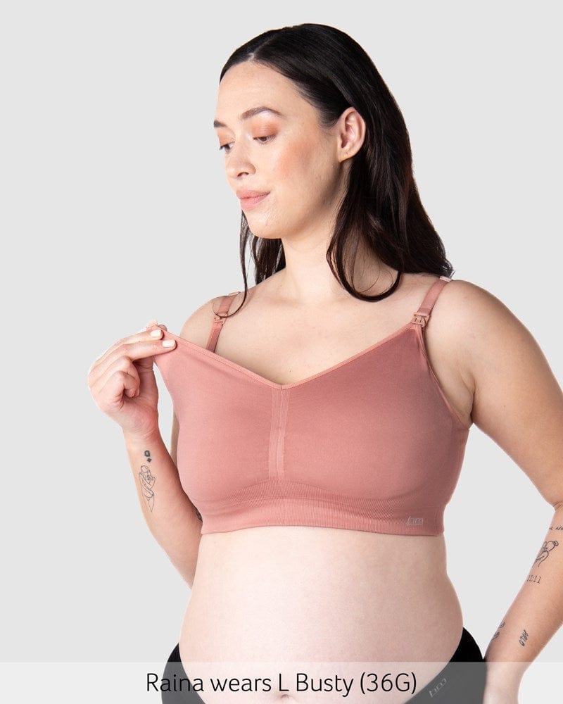 Nursing clip of My Necessity Seamless Nursing Bra - Sunrise Busty