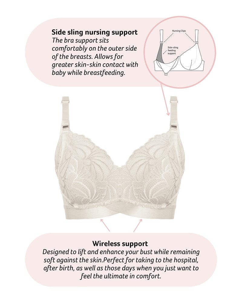 Technical features of Warrior Multifit Nursing Bra - Ivory