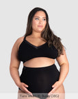 Caress Bamboo Nursing Bra - Black Busty