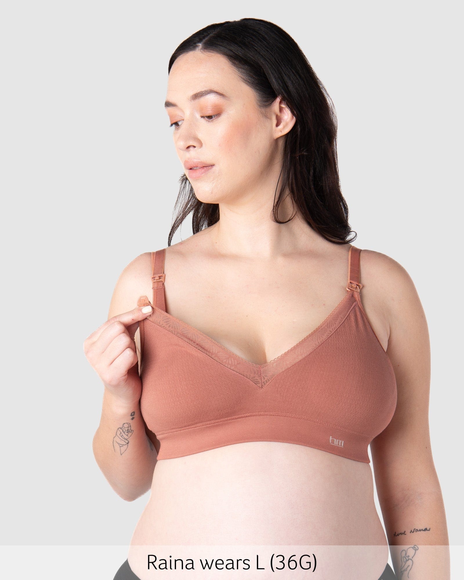 Nursing clip of Caress Bamboo Nursing Bra - Sienna Busty