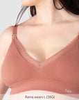 Close up of Caress Bamboo Nursing Bra - Sienna Busty