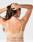 Back of Embrace Leakproof T-Shirt Nursing Bra - Frappe
