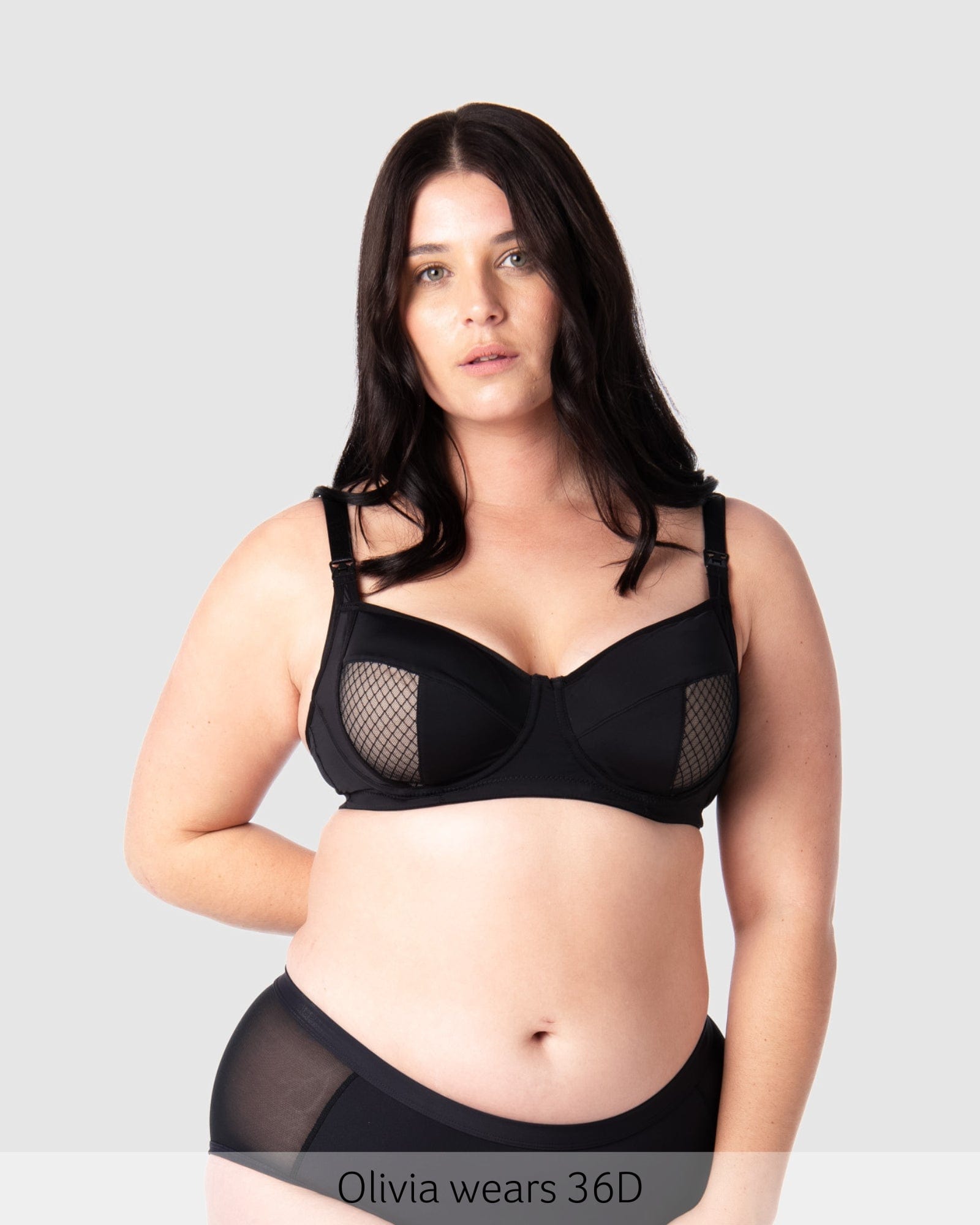 Enlighten Balconette Nursing Bra - Black