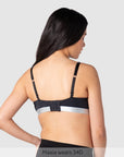 Back of Freedom Pump Nursing Bra - Black