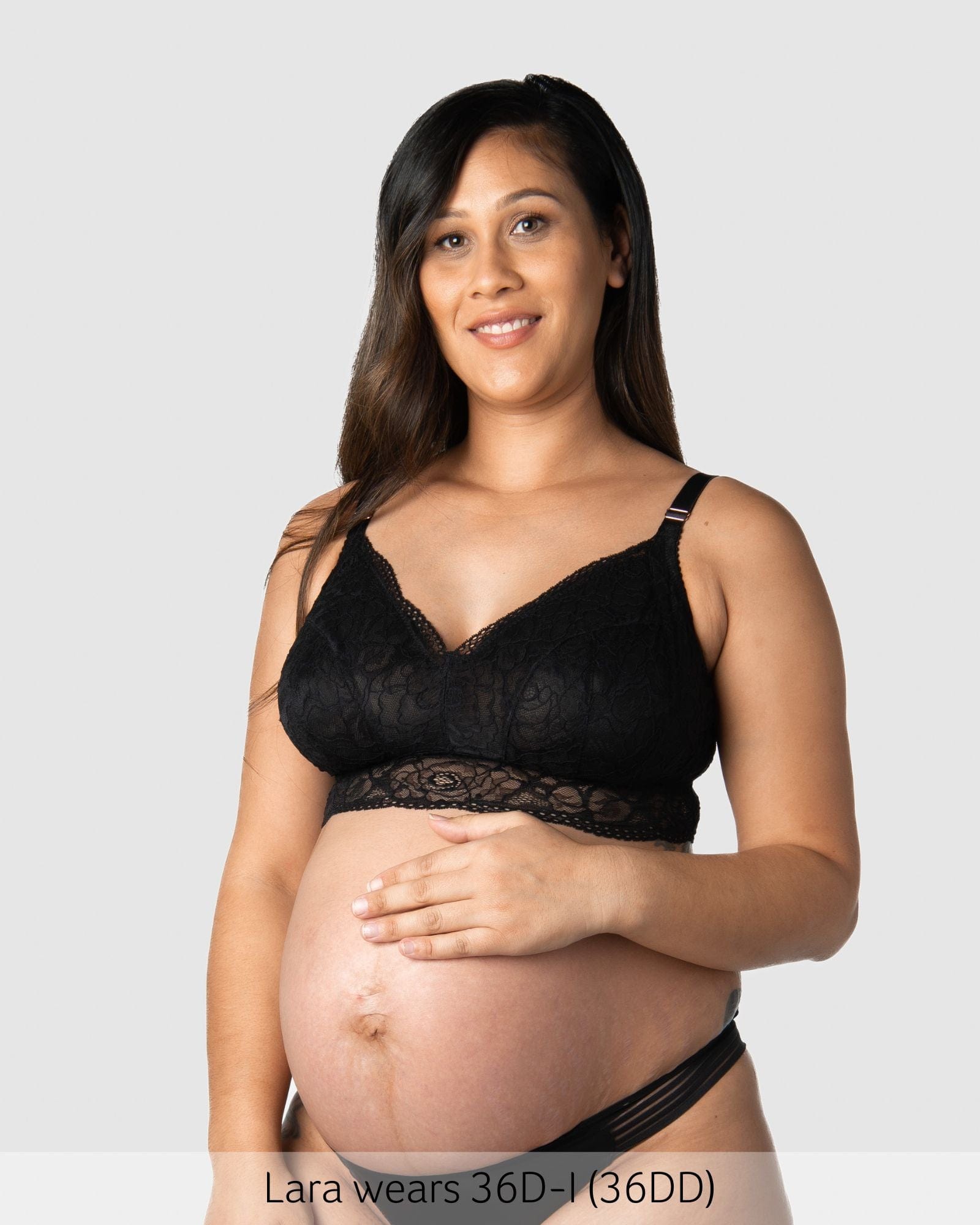 Heroine Multifit Maternity Bralette - Black
