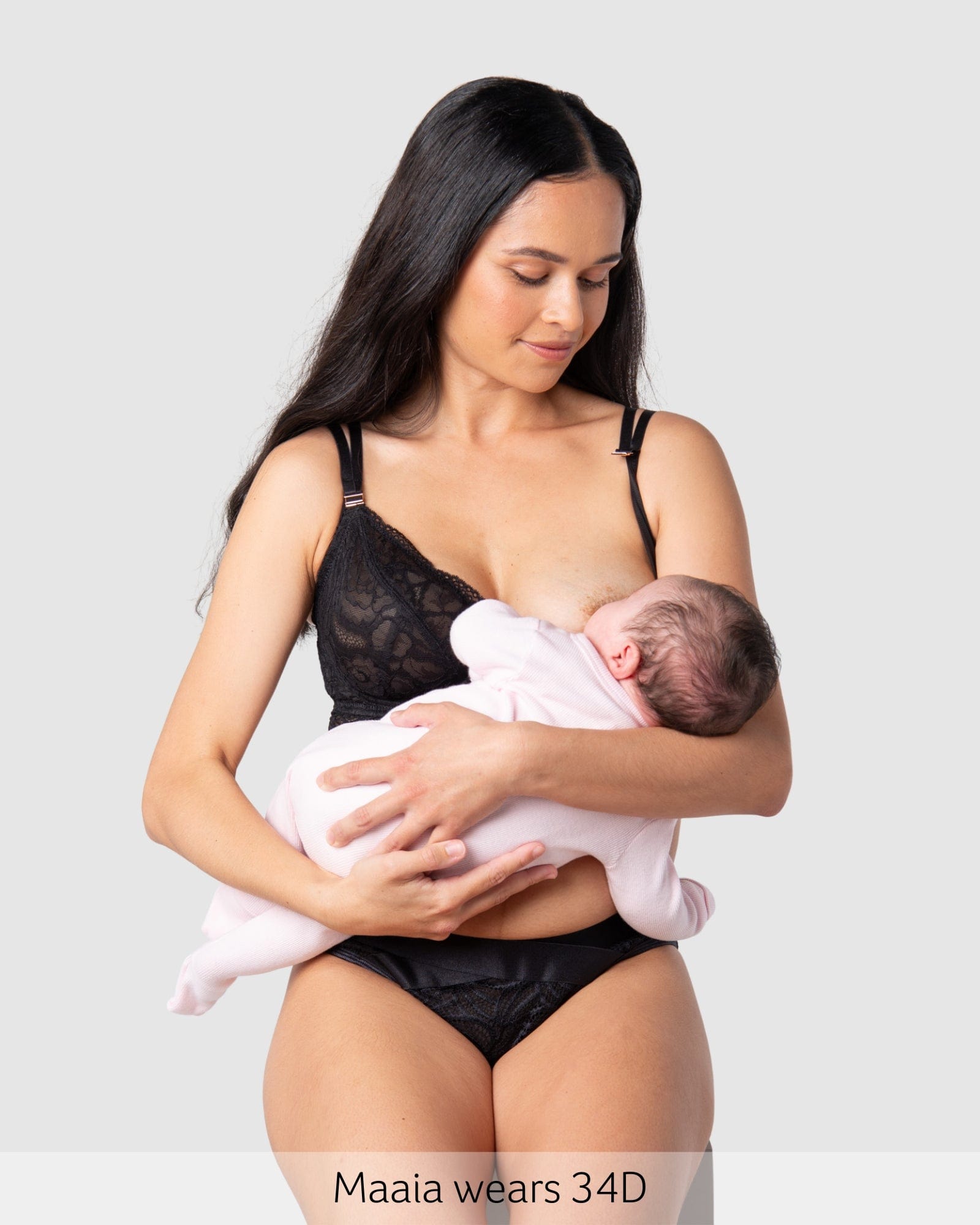 Heroine Plunge Nursing Bra - Black