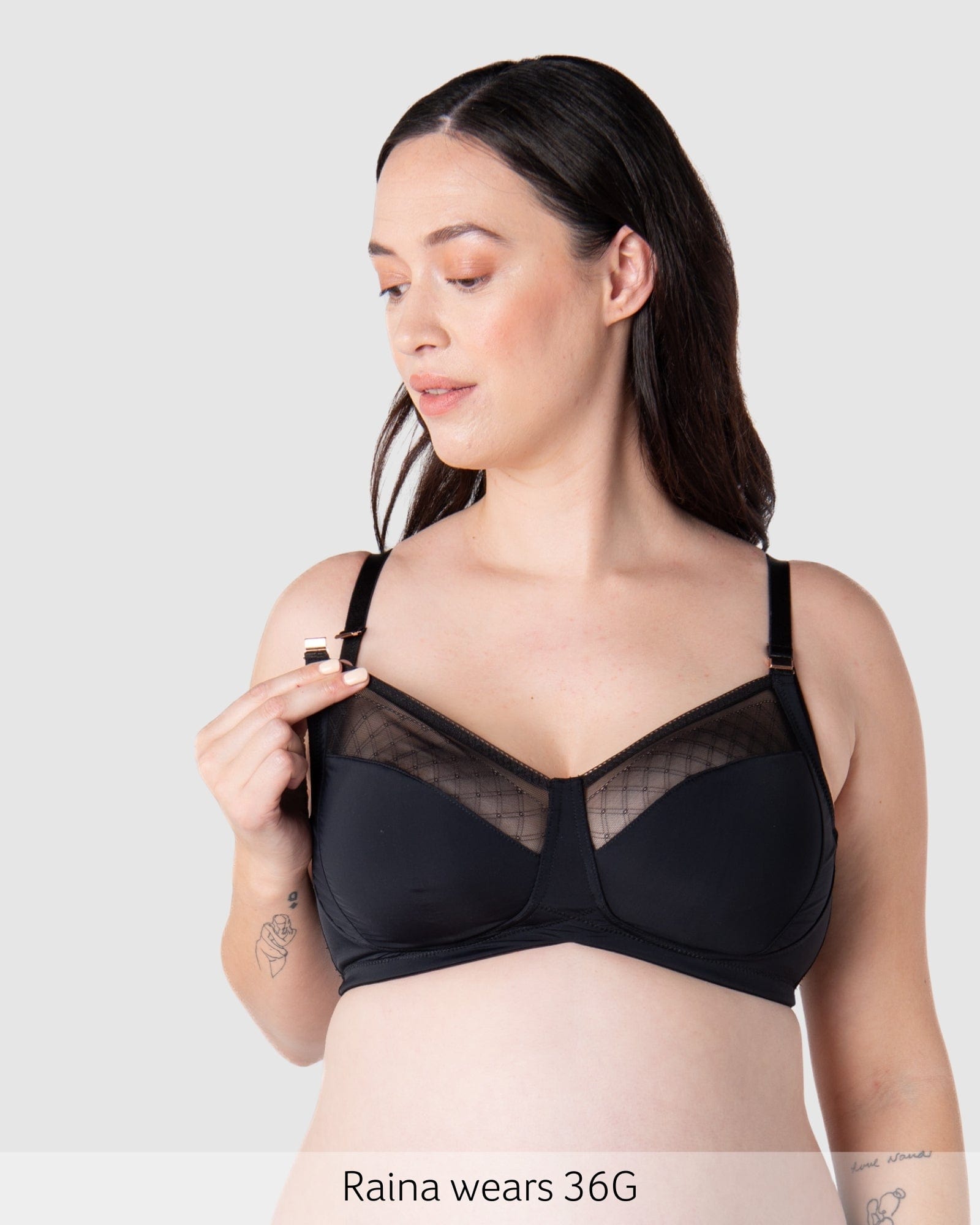 Nursing clip of Lunar Eclipse Nursing Bra - Black