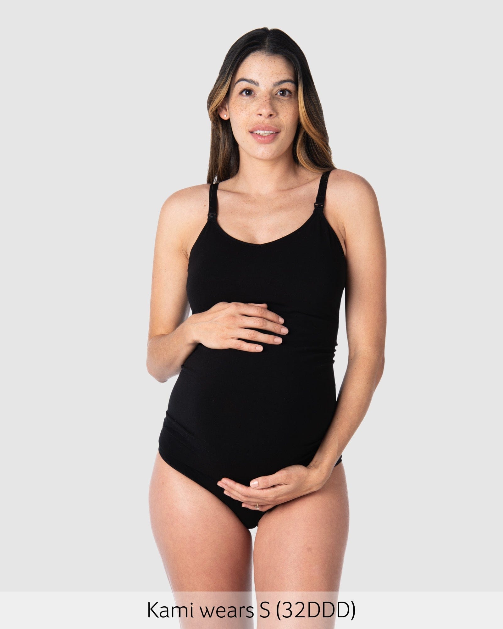 My Necessity Nursing Cami Top in Black