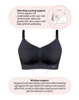Technical features on My Necessity Seamless Nursing Bra - Black Busty
