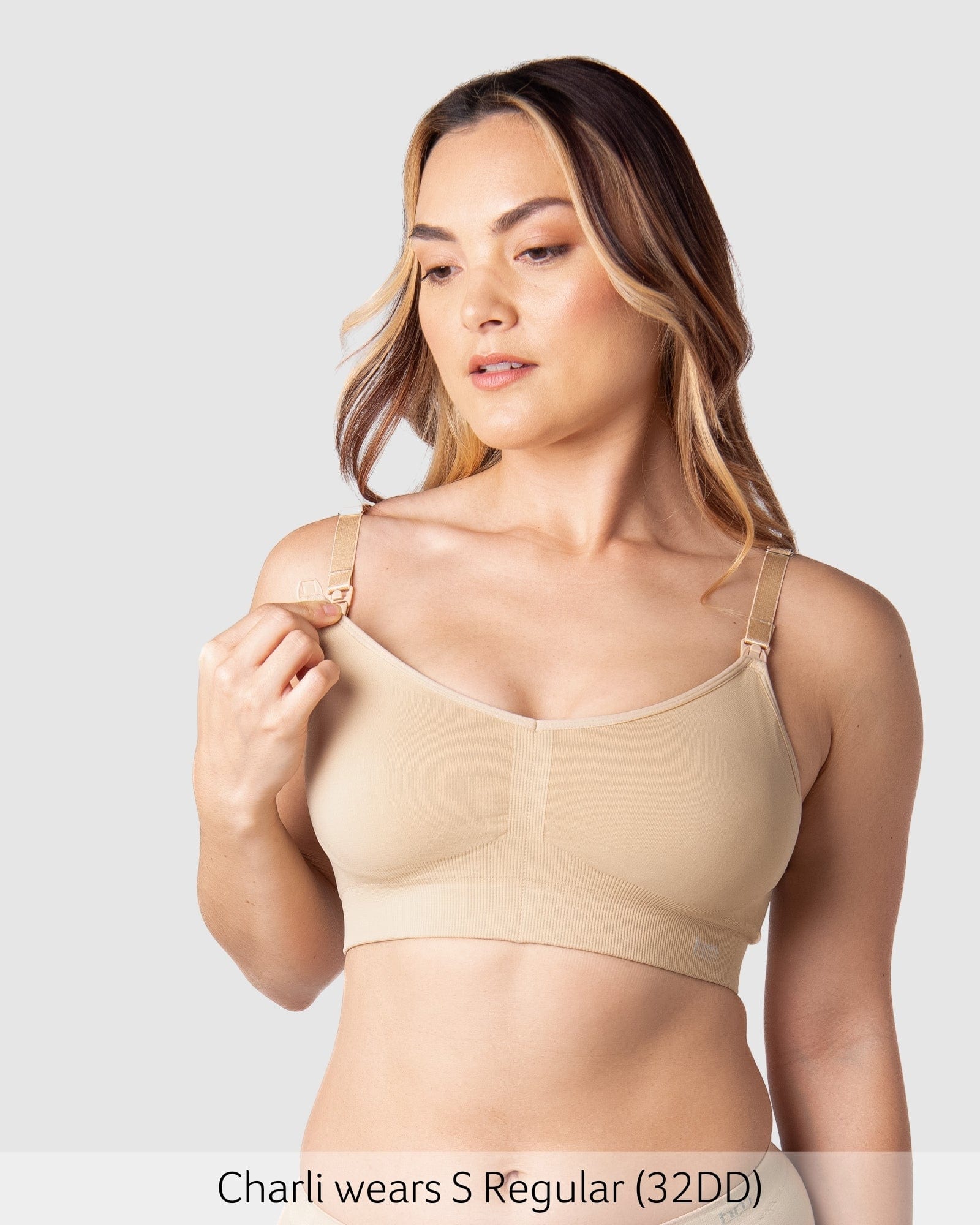 Nursing clip of My Necessity Seamless Nursing Bra - Frappe
