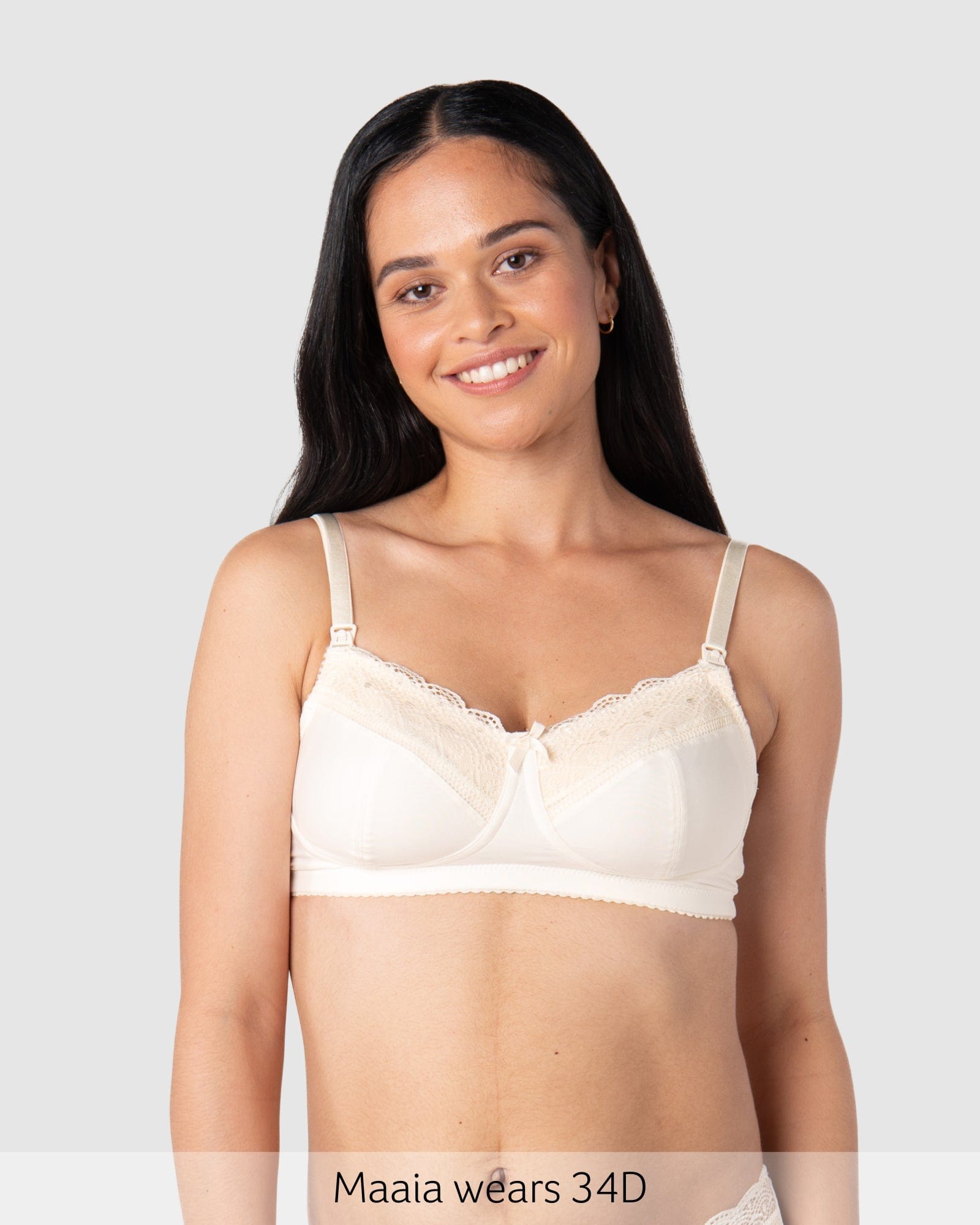 Show Off Wirefree Nursing Bra - Ivory