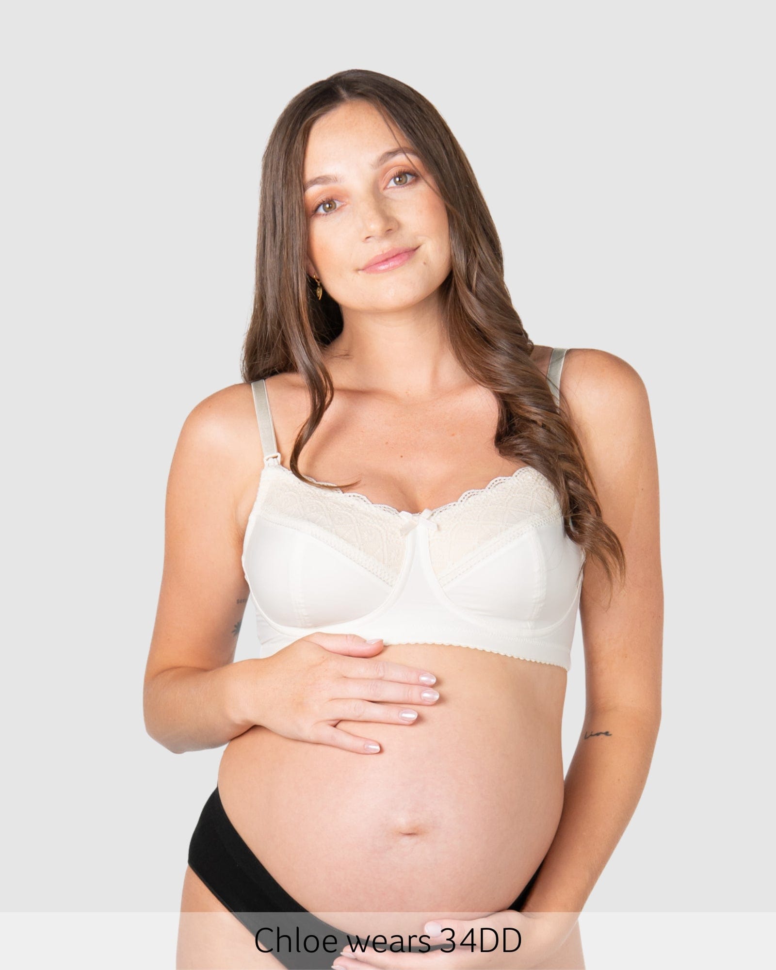 Show Off Wirefree Nursing Bra - Ivory