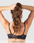 Back on Show Off Wirefree Nursing Bra - Black