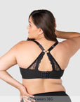 Racerback of Temptation Lace Nursing Bra - Black