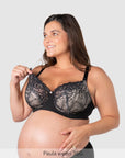 Nursing clip on Temptation Lace Nursing Bra - Black