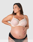 Temptation Lace Nursing Bra - Powder