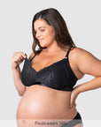 Nursing clip of Warrior 2.0 Multifit Nursing Bra - Black