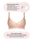 Warrior 2.0 Plunge Nursing Bra - Bronze