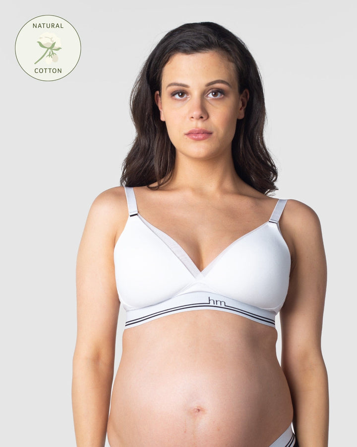 miorre Maternity Cotton Nursing Bra (38, White) : : Fashion