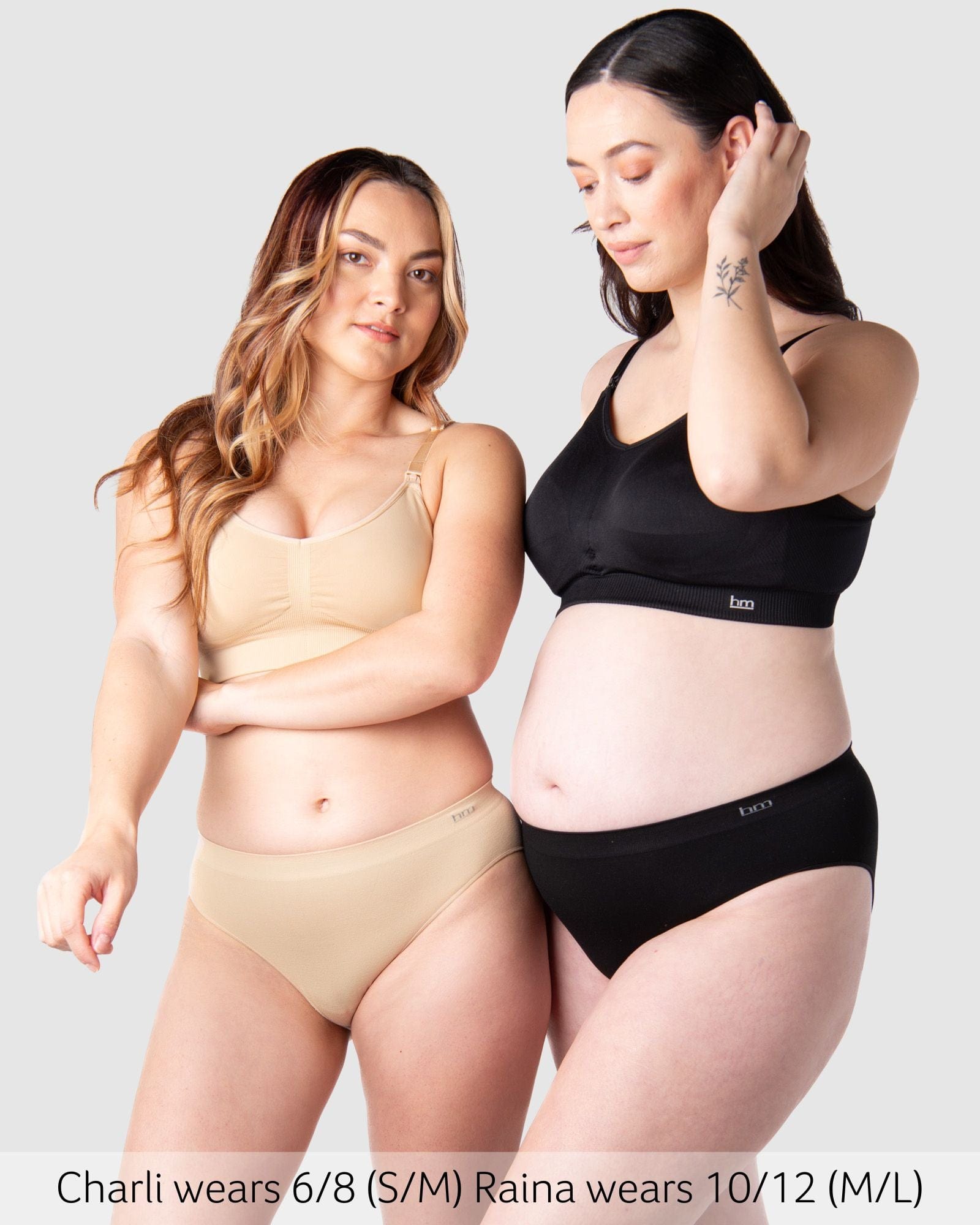 My Necessity Seamless Black & Cashmere Bikini Brief - 2PK
