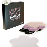 HOTMILK COM BAMBOO REUSABLE NURSING BREAST PADS - 8 pads