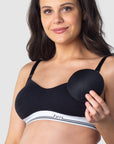 ICON COTTON BLACK MULTIFIT NURSING BRA - WIREFREE