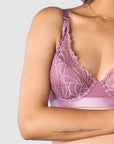 WARRIOR PLUNGE ORCHID CONTOUR NURSING BRA - FLEXI UNDERWIRE