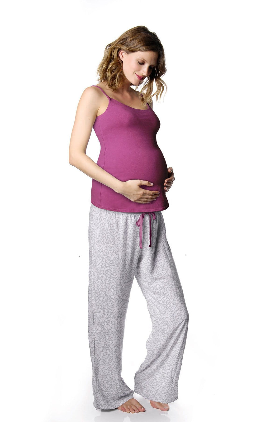 HOTMILK LEOPARD PJ PANT WITH MY EVERYDAY CAMISOLE WILDFLOWER
