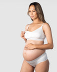 HOTMILK US ELEVATE COTTON SHELL MULTIFIT NURSING MATERNITY BRA - WIREFREE