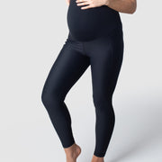 HOTMILK US FOCUS BLACK MATERNITY PREGNANCY SPORTS LEGGINGS