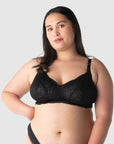 HOTMILK HEROINE BRALETTE BLACK MULTIFIT NURSING BRA - WIREFREE