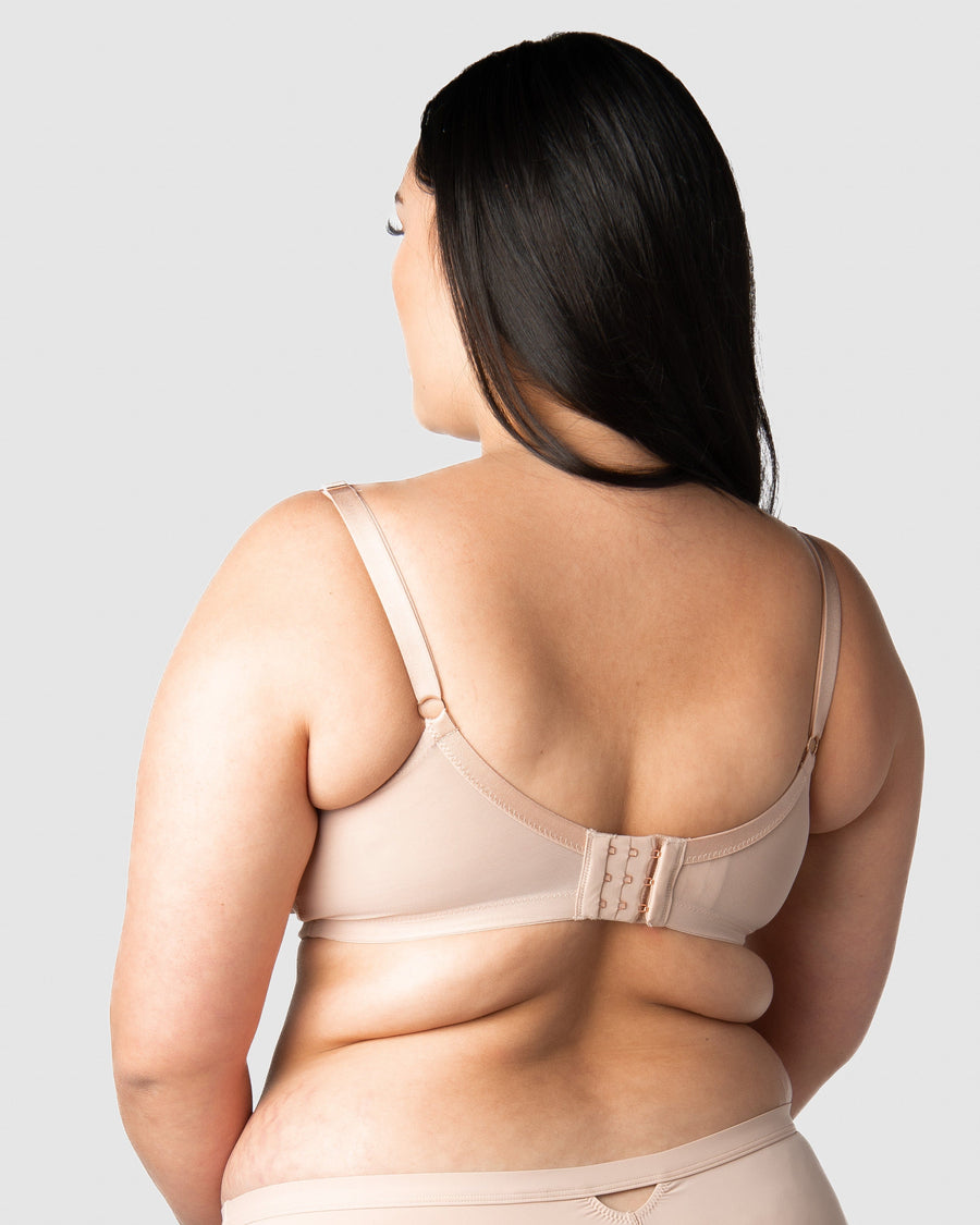 HOTMILK US LUNAR ECLIPSE NAKED MATERNITY BREASTFEEDING NURSING BRA - WIREFREE WITH MATCHING LUNAR ECLIPSE MATERNITY NAKED BRIEFS