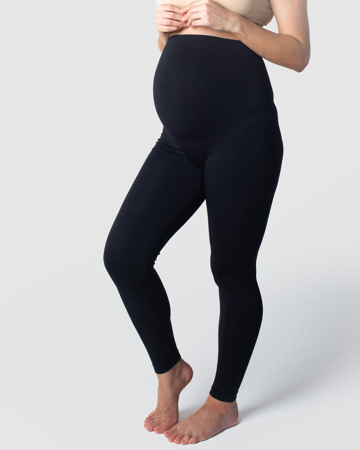 Black Over The Bump Luxe Maternity Legging | maurices