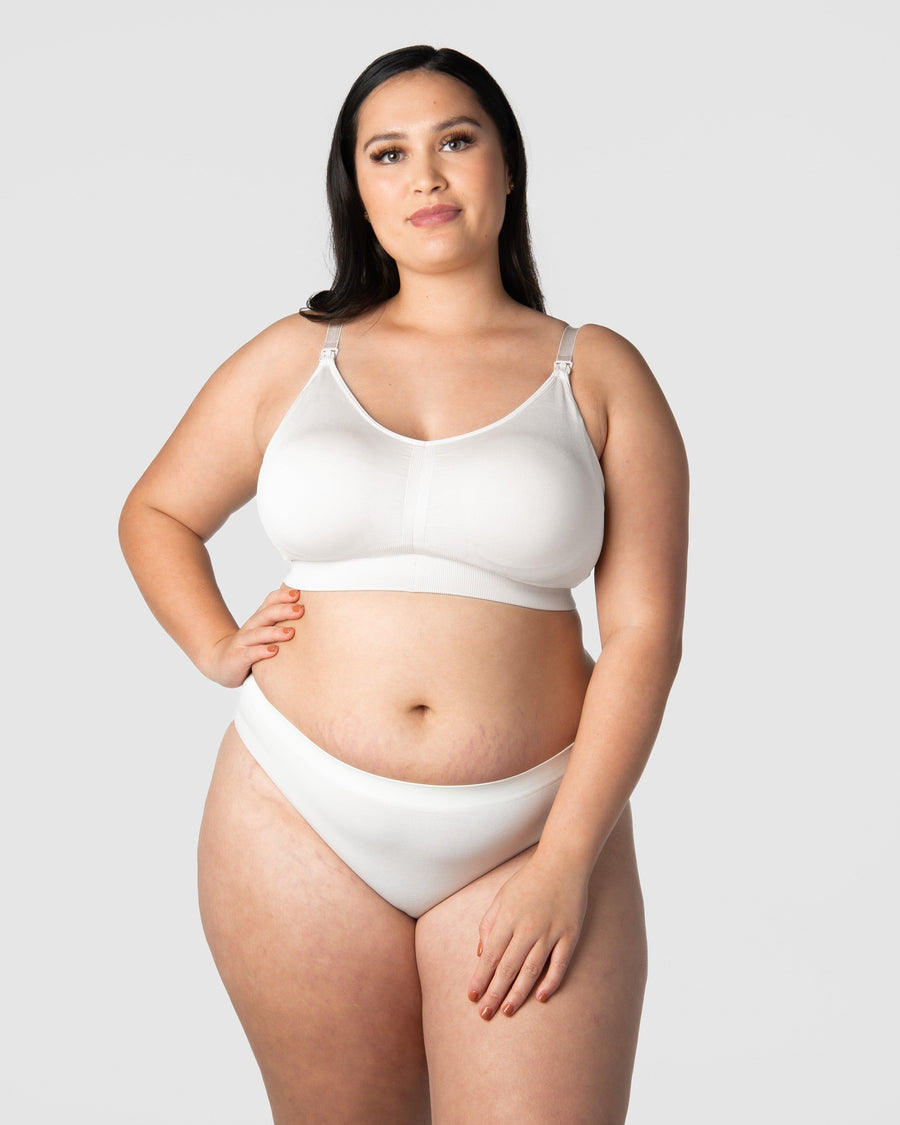 HOTMILK US MY NECESSITY NURSING MATERNITY BREASTFEEDING WHITE MULTIFIT FULL CUP - WIREFREE