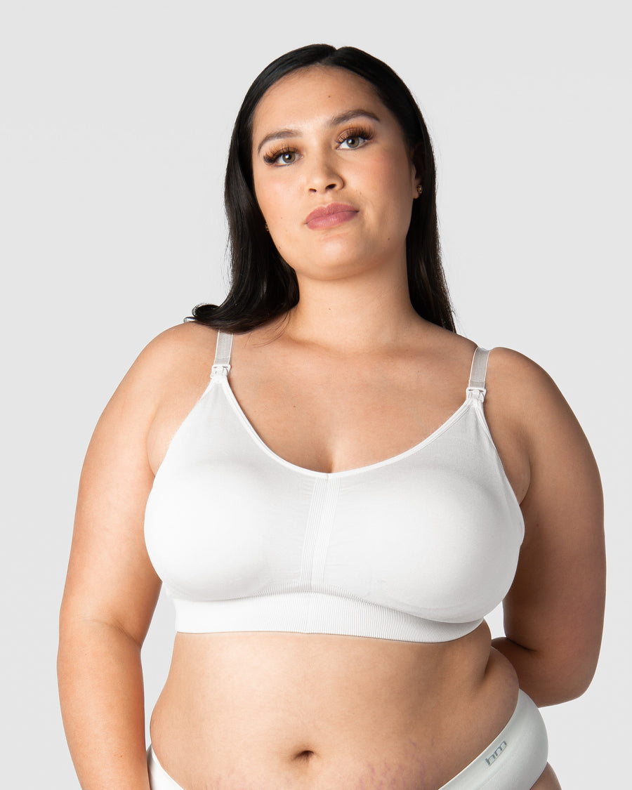 HOTMILK US MY NECESSITY NURSING MATERNITY BREASTFEEDING WHITE MULTIFIT FULL CUP - WIREFREE