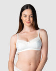 HOTMILK US SHOW OFF IVORY NURSING MATERNIT BRA - WIREFREE MATCHED WITH SHOW OFF IVORY MATERNITY BIKINI BRIEF