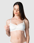 HOTMILK US SHOW OFF IVORY NURSING MATERNIT BRA - WIREFREE MATCHED WITH SHOW OFF IVORY MATERNITY BIKINI BRIEF