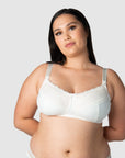 HOTMILK US SHOW OFF IVORY NURSING MATERNIT BRA - WIREFREE MATCHED WITH SHOW OFF IVORY MATERNITY BIKINI BRIEF