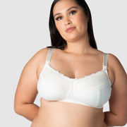 HOTMILK US SHOW OFF IVORY NURSING MATERNIT BRA - WIREFREE MATCHED WITH SHOW OFF IVORY MATERNITY BIKINI BRIEF