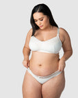 HOTMILK US SHOW OFF IVORY NURSING MATERNIT BRA - WIREFREE MATCHED WITH SHOW OFF IVORY MATERNITY BIKINI BRIEF