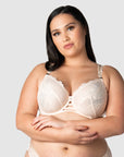 HOTMILK US TRUE LUXE CAMEO NURSING MATERNITY BRA - FLEXI UNDERWIRE MATCHED WITH TRUE LUXE MATERNITY CAMEO BIKINI BRIEF