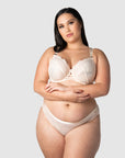 HOTMILK US TRUE LUXE CAMEO NURSING MATERNITY BRA - FLEXI UNDERWIRE MATCHED WITH TRUE LUXE MATERNITY CAMEO BIKINI BRIEF