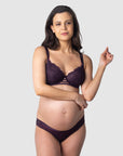 HOTMILK US TRUE LUXE AMETHYST NURSING BREASTFEEDING MATERNITY BRA US - FLEXI UNDERWIRE