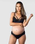 HOTMILK US WARRIOR BALCONETTE BLACK CONTOUR NURSING MATERNITY BRA - FLEXI UNDERWIRE