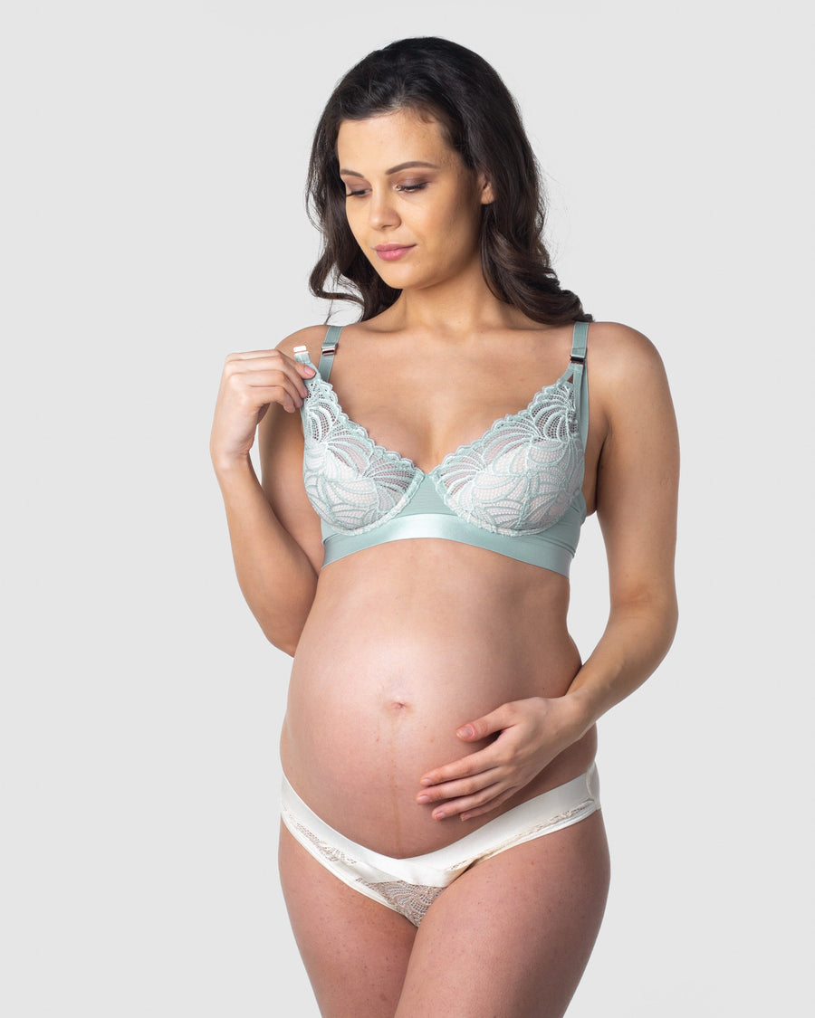 HOTMILK US WARRIOR PLUNGE ETHER CONTOUR NURSING MATERNITY BRA - FLEXI UNDERWIRE