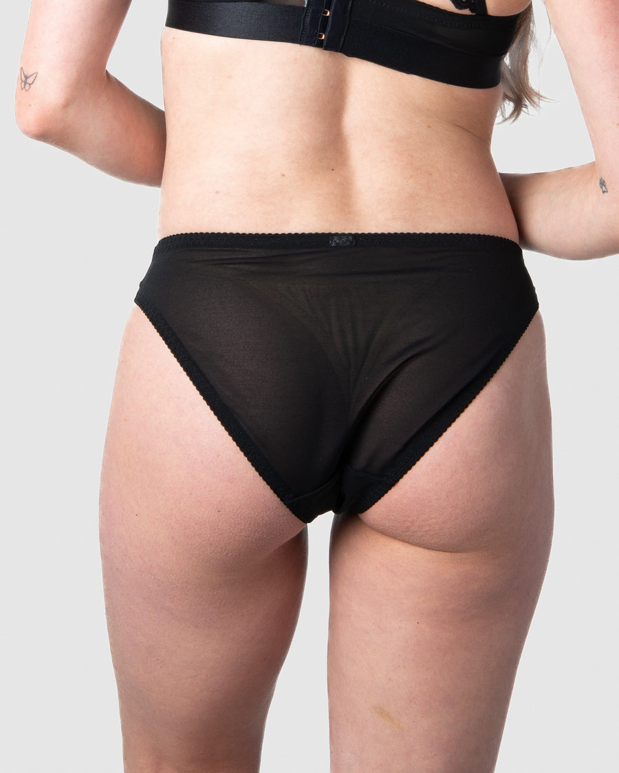 HOTMILK US WARRIOR BLACK MATERNITY BIKINI BRIEF