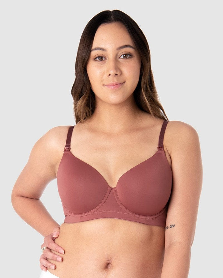 HOTMILK US FOREVER YOURS SPICE CONTOUR NURSING MATERNITY BREATFEEDINGBRA - FLEXI UNDERWIRE